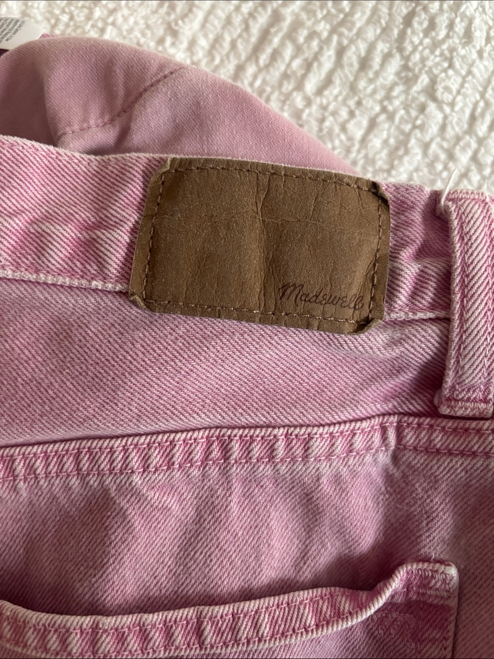 Madewell Dusty Pink Highrise Classic 5 pocket Jeans. Sz 30P - Picture 9 of 9